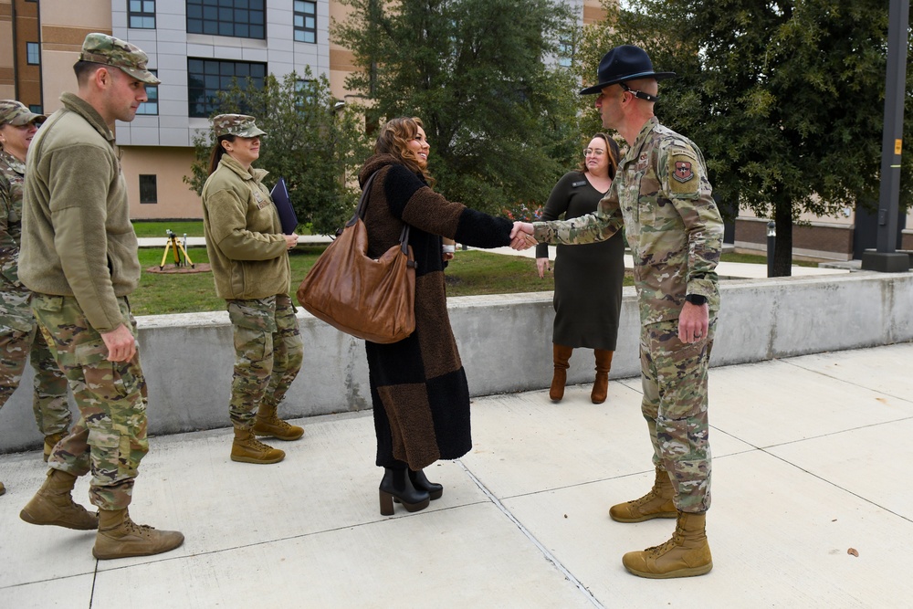 Haley Reinhart Visits JBSA-Lackland Dec. 20, 2022