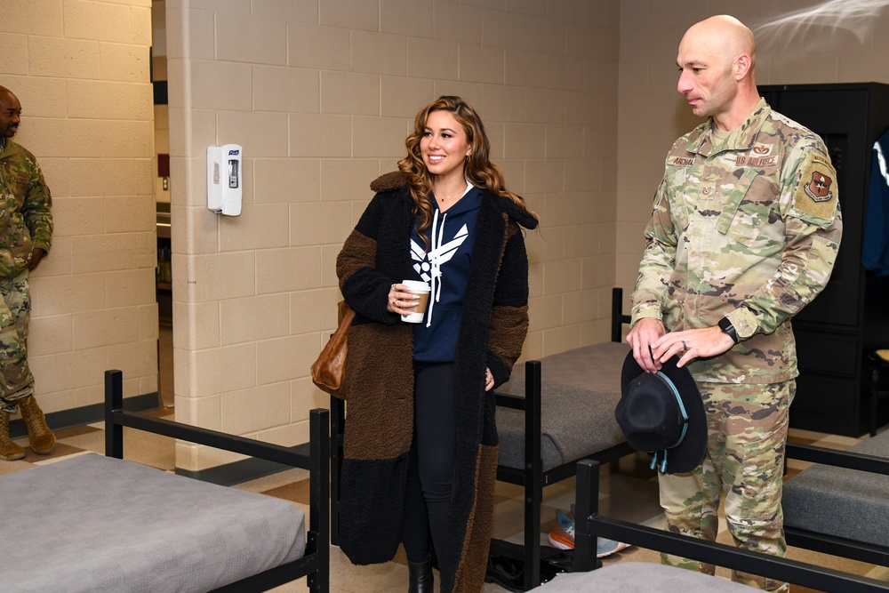 Haley Reinhart Visits JBSA-Lackland Dec. 20, 2022