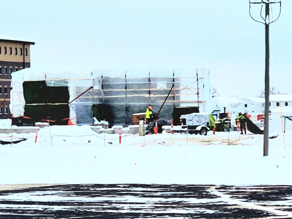 December 2022 construction operations of $11.96 million transient training brigade headquarters at Fort McCoy