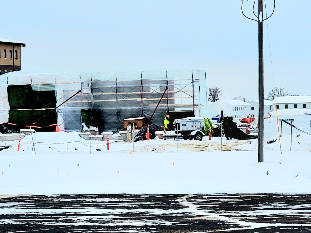 December 2022 construction operations of $11.96 million transient training brigade headquarters at Fort McCoy