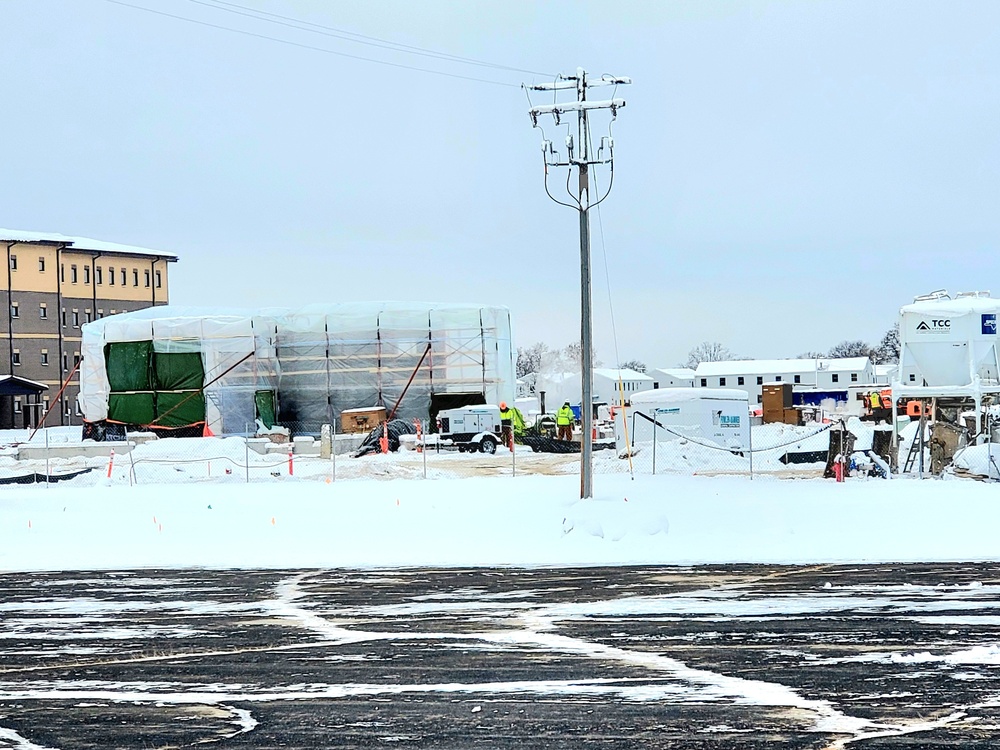 December 2022 construction operations of $11.96 million transient training brigade headquarters at Fort McCoy