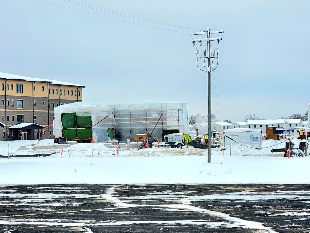 December 2022 construction operations of $11.96 million transient training brigade headquarters at Fort McCoy