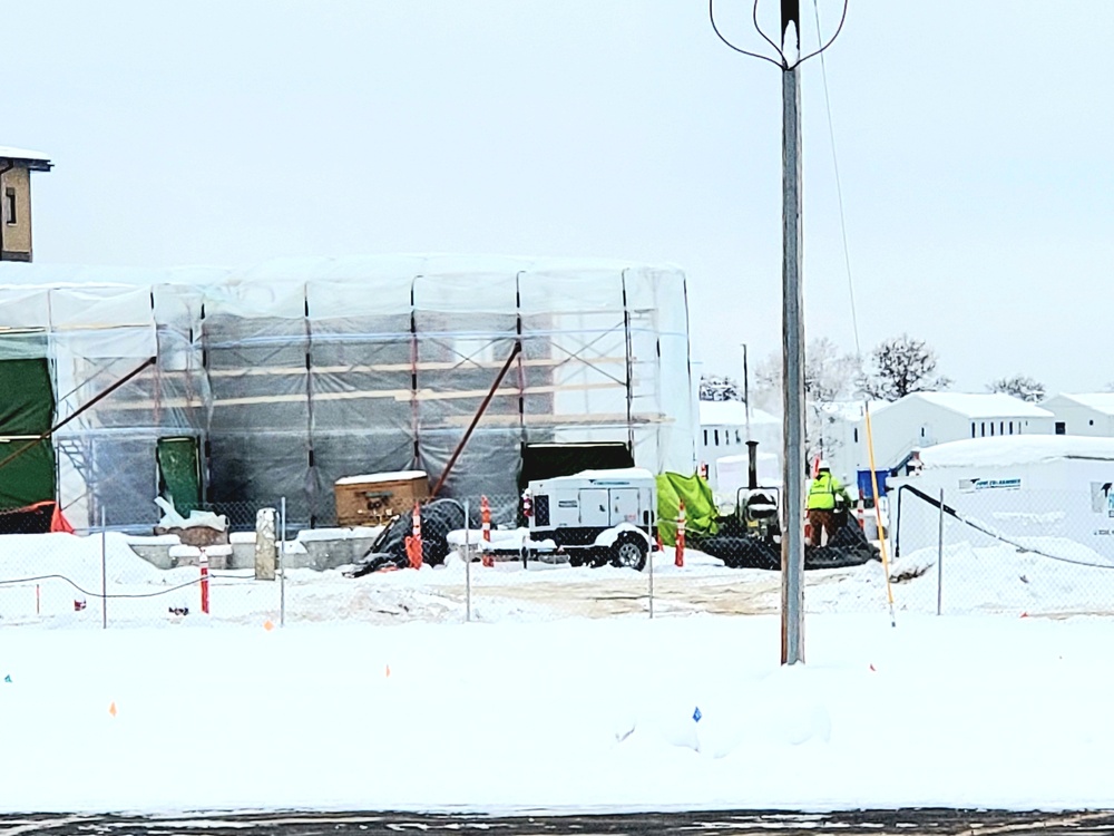 December 2022 construction operations of $11.96 million transient training brigade headquarters at Fort McCoy