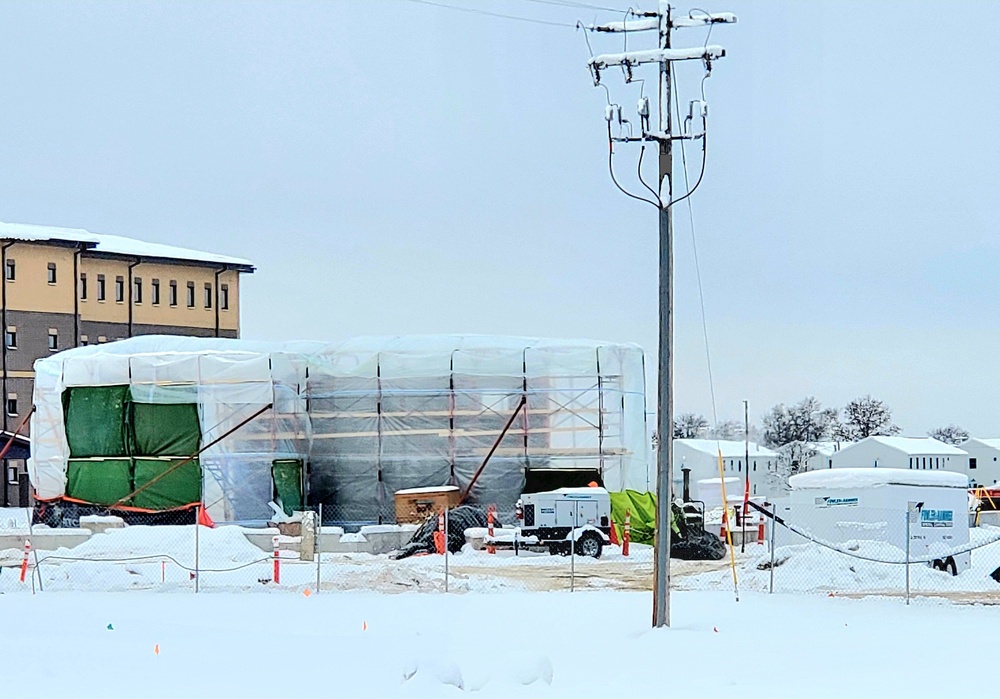 December 2022 construction operations of $11.96 million transient training brigade headquarters at Fort McCoy