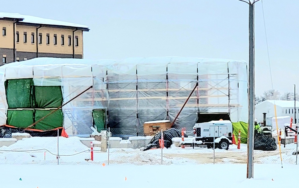 December 2022 construction operations of $11.96 million transient training brigade headquarters at Fort McCoy