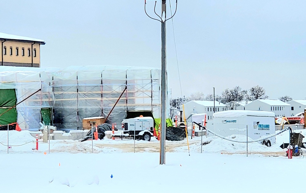 December 2022 construction operations of $11.96 million transient training brigade headquarters at Fort McCoy