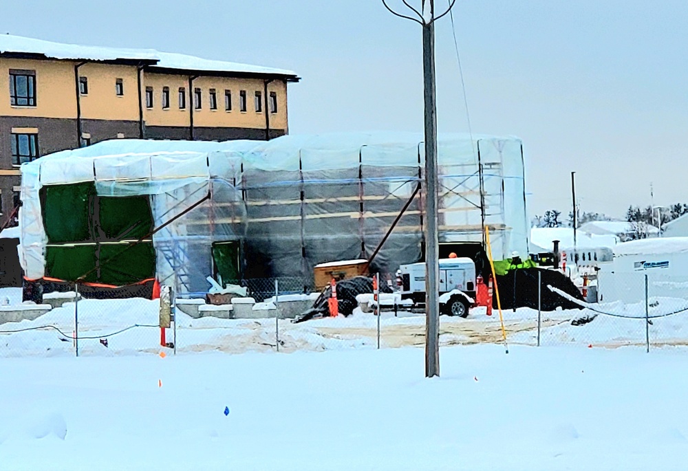 December 2022 construction operations of $11.96 million transient training brigade headquarters at Fort McCoy