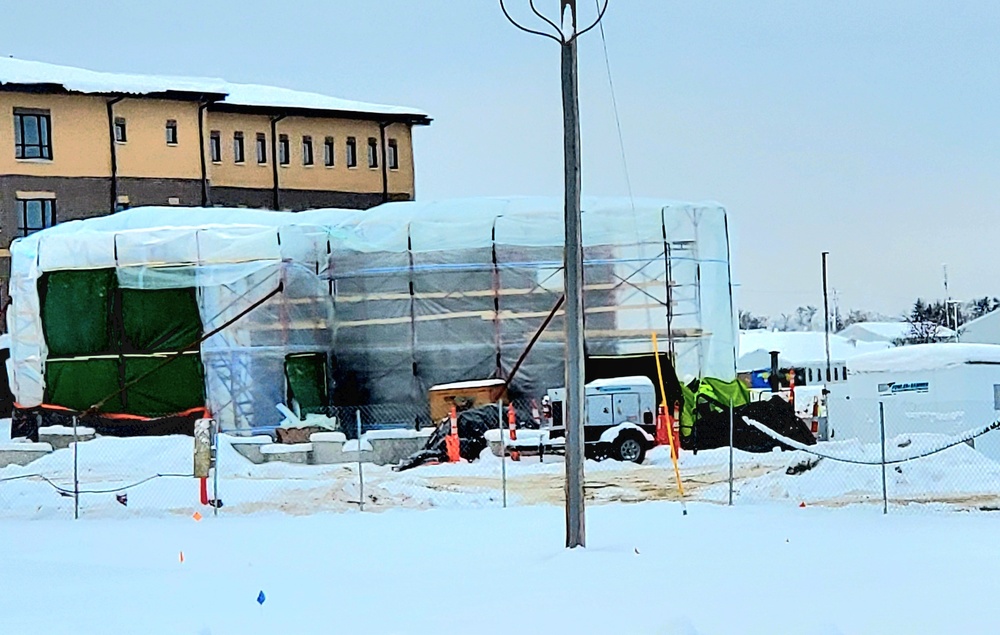 December 2022 construction operations of $11.96 million transient training brigade headquarters at Fort McCoy