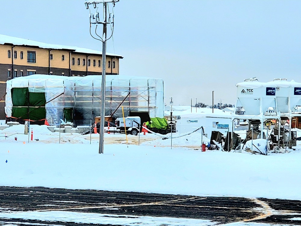 December 2022 construction operations of $11.96 million transient training brigade headquarters at Fort McCoy