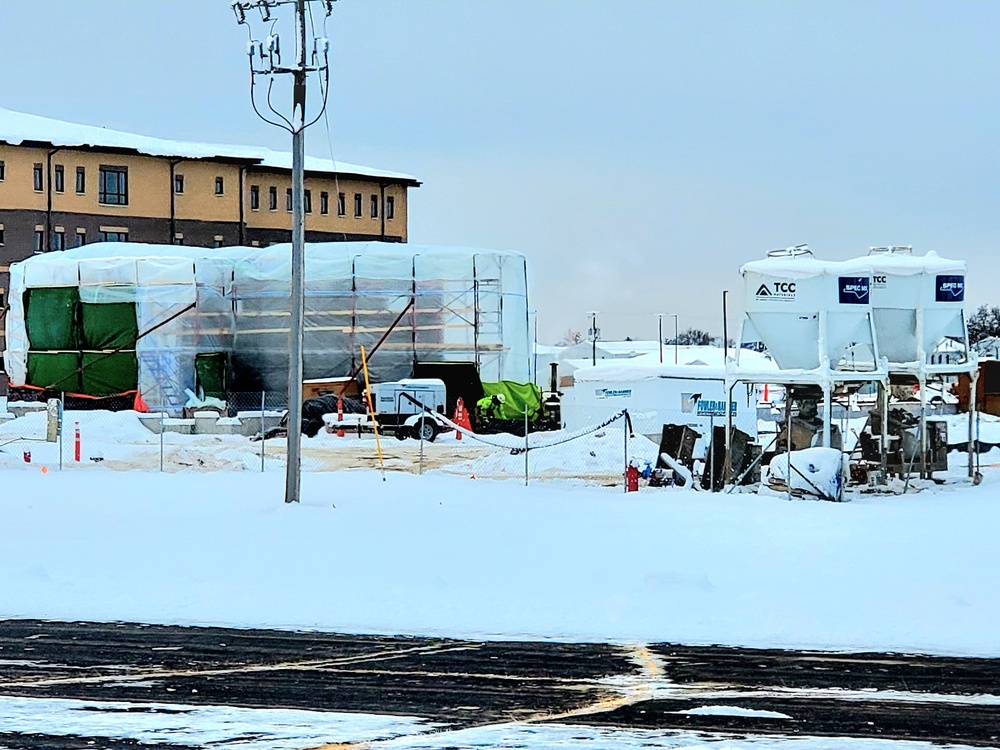 December 2022 construction operations of $11.96 million transient training brigade headquarters at Fort McCoy