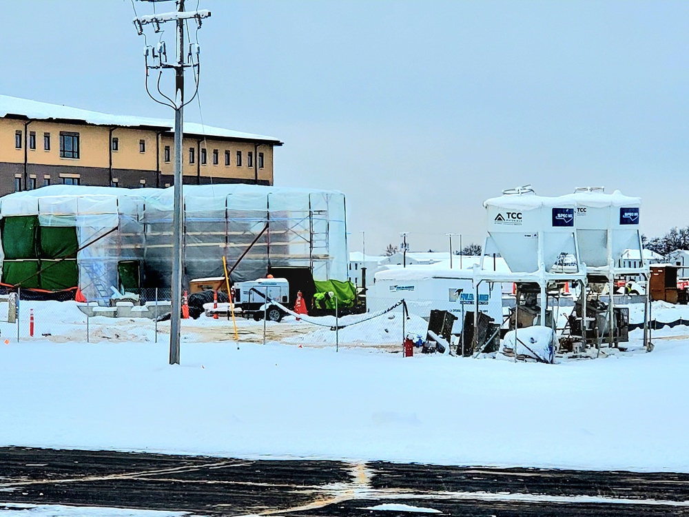 December 2022 construction operations of $11.96 million transient training brigade headquarters at Fort McCoy