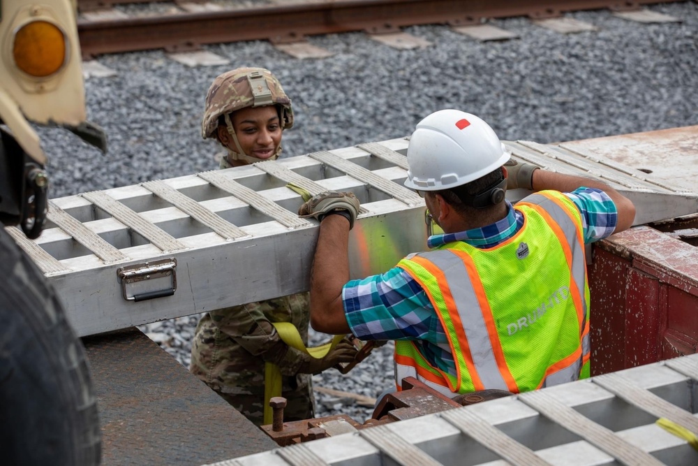 548th DSSB Railhead Operations Training