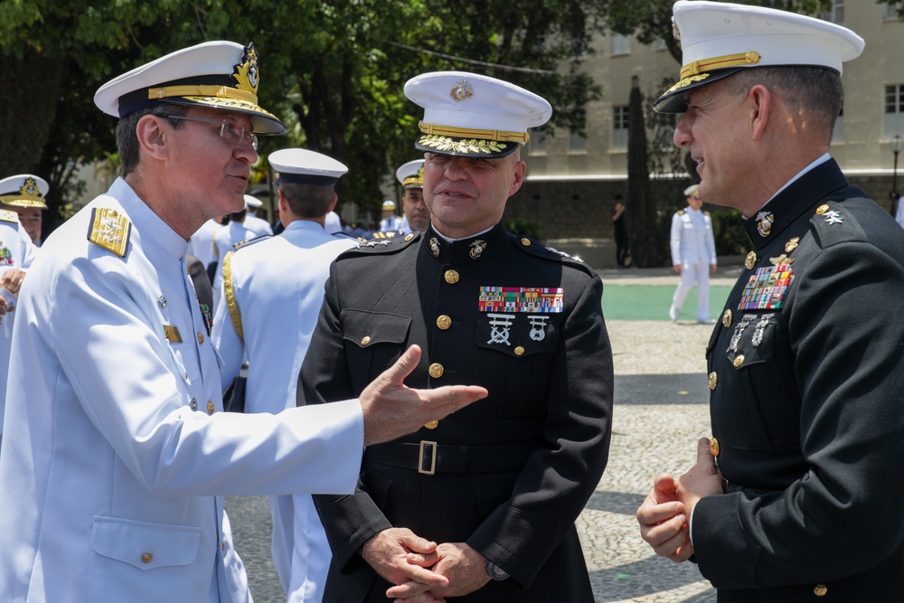 Lt. Gen. Bellon Attends Brazilian Marine Corps Change of Command Ceremony