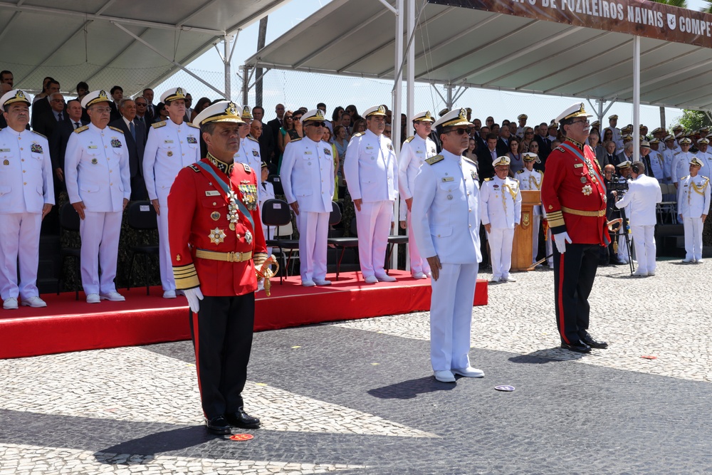 Lt. Gen. Bellon Attends Brazilian Marine Corps Change of Command Ceremony