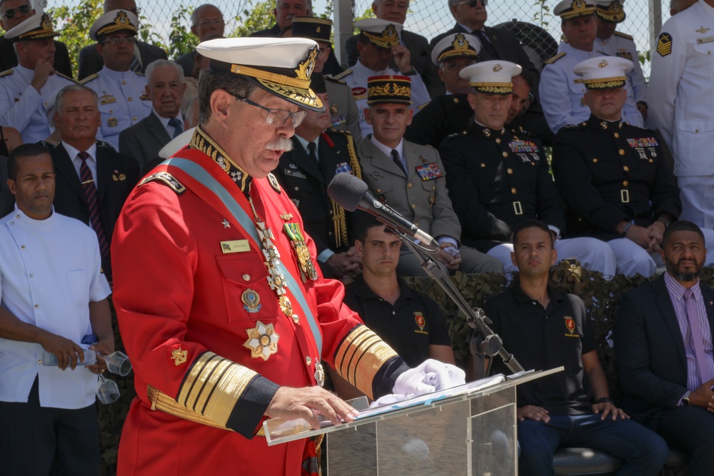 Lt. Gen. Bellon Attends Brazilian Marine Corps Change of Command Ceremony