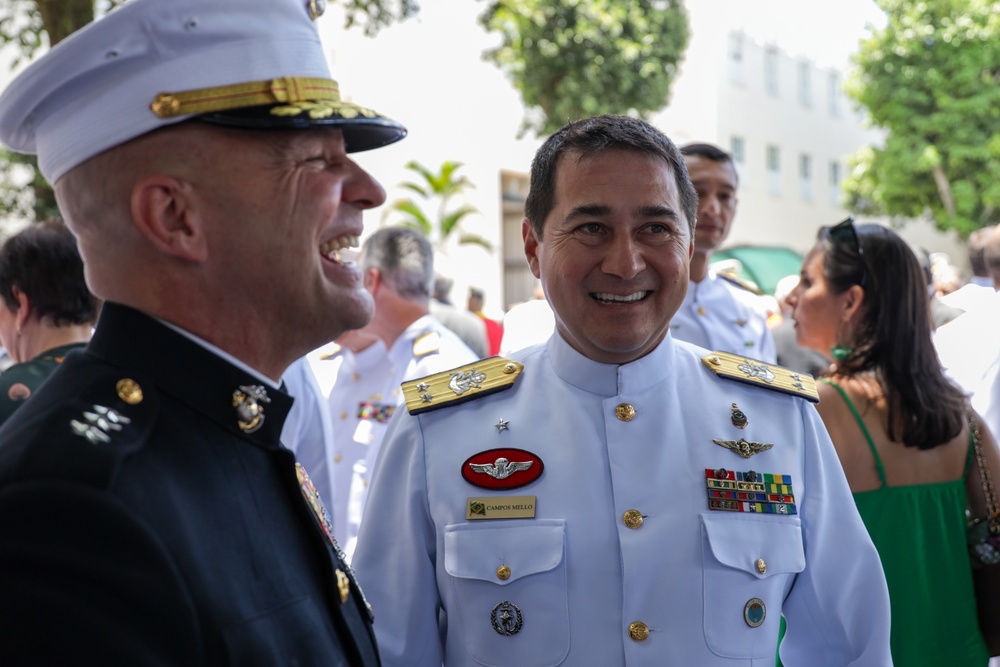 Lt. Gen. Bellon Attends Brazilian Marine Corps Change of Command Ceremony