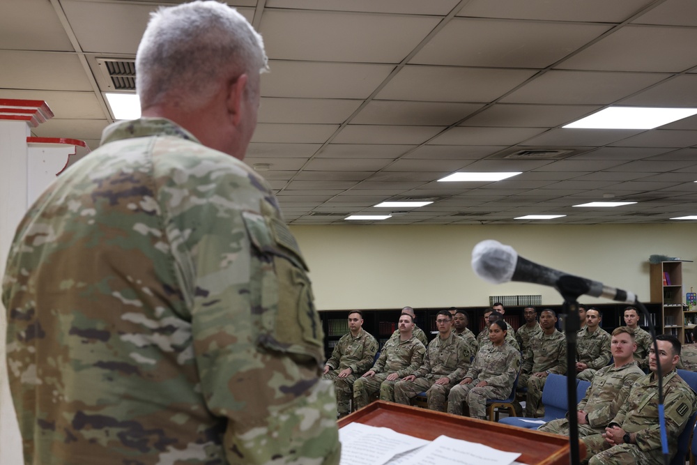 Camp Buehring graduates their first blended Basic Leadership Course