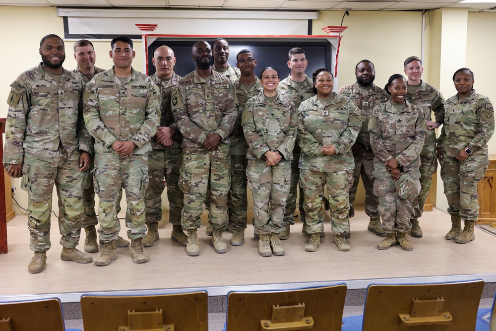 Camp Buehring graduates their first blended Basic Leadership Course