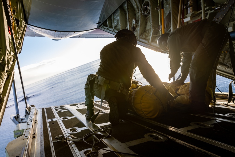 C-130 prepares SAR package drop