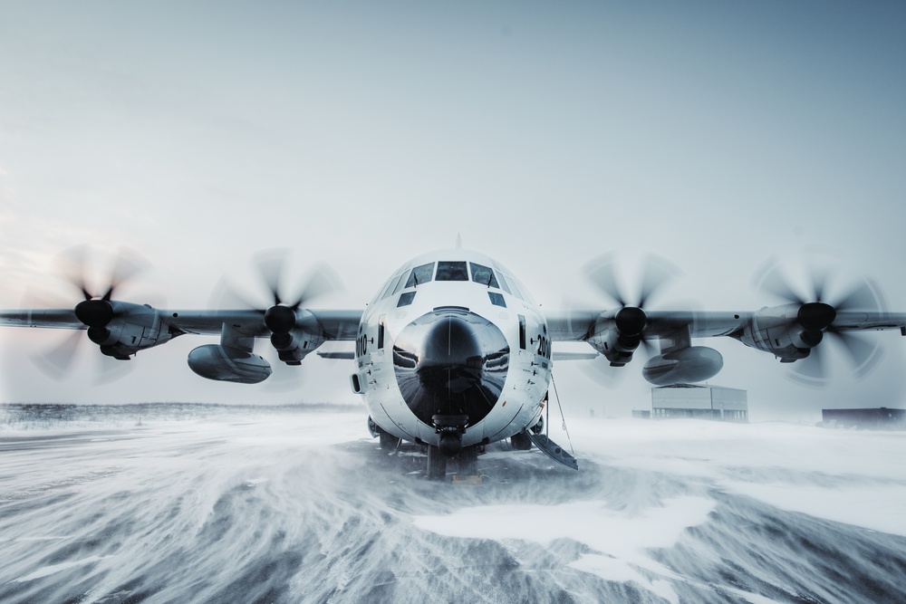 C-130 departs Bethel, Alaska