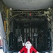 Santa Claus checks out the new C-130H Modifications at the 165 AW