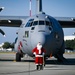 Santa Claus checks out the new C-130H Modifications at the 165 AW