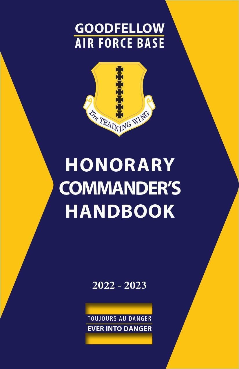 17th TRW Honorary Commander's Handbook Cover