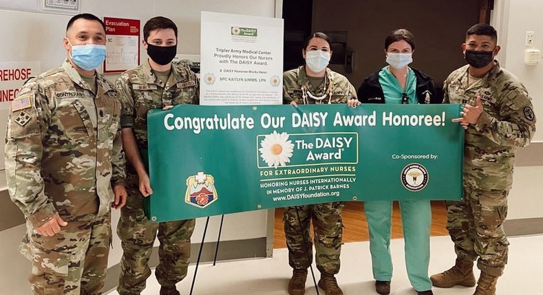 Tripler Army Medical Center LPN Spc. Kaitlyn Simms earns Daisy Award