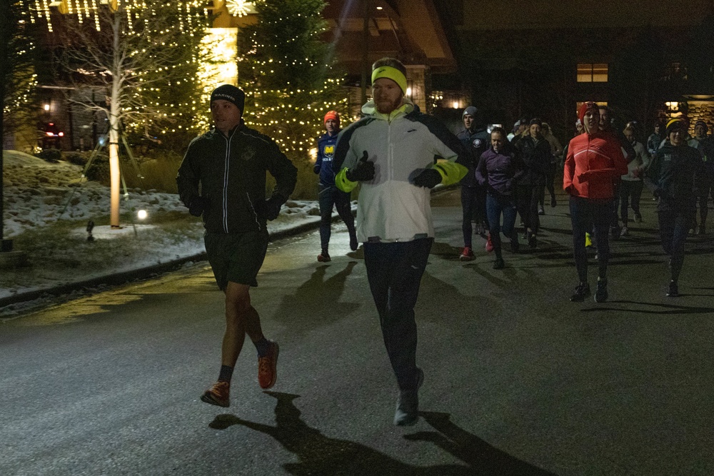 Marines award coaches during the USTFCCCA Convention 2022