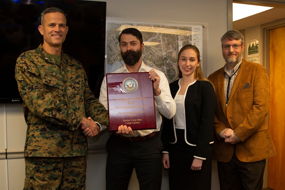 MCIEAST-MCB Camp Lejeune Receives the 2022 SECDEF and the SECNAV Environmental Awards for Environmental Restoration