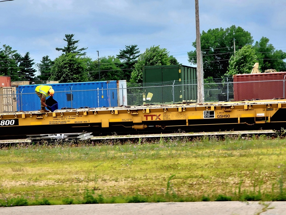 Fort McCoy railroad ops picks up steam in 2022 with spring, summer, fall rail movements