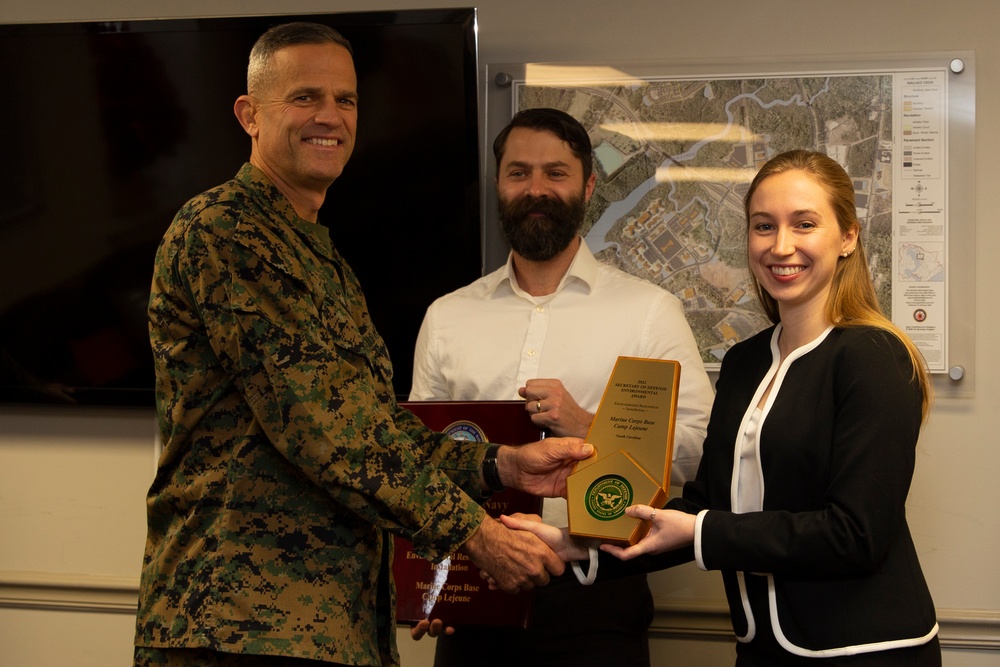 MCIEAST-MCB Camp Lejeune Receives the 2022 SECDEF and the SECNAV Environmental Awards for Environmental Restoration