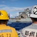 Decatur replenishment-at-sea with USNS Washington Chambers