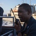 Decatur replenishment-at-sea with USNS Washington Chambers