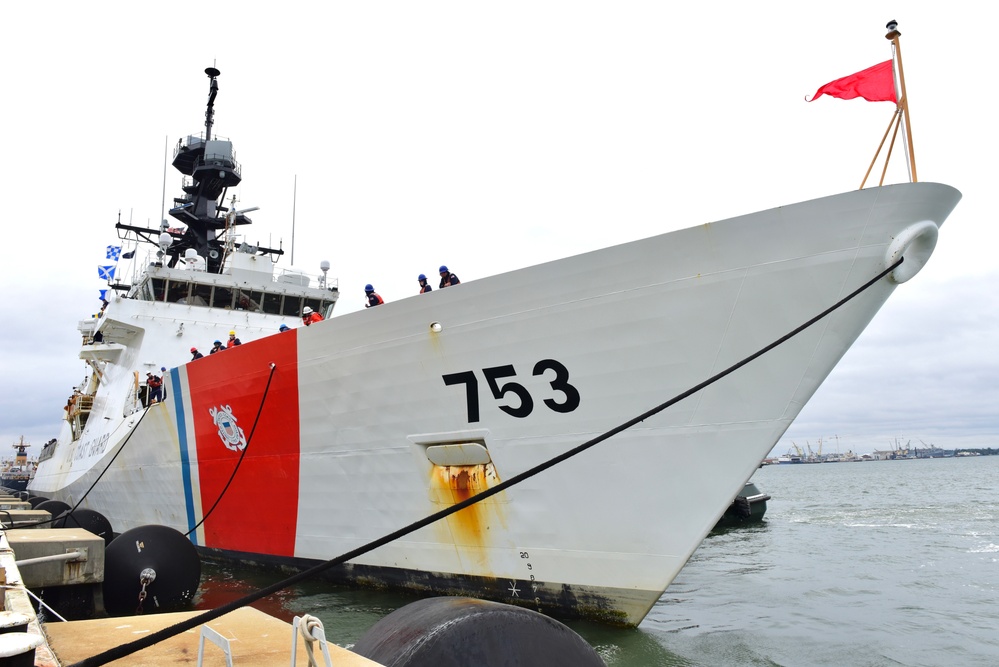 USCGC Hamilton returns home following a 94-day deployment in the Baltic Sea