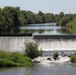 Drop structure along the Long Tom River in Willamette Valley, Ore.