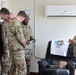 Soldiers in the SHARP Escape Room at Camp Arifjan, Kuwait, December, 2022