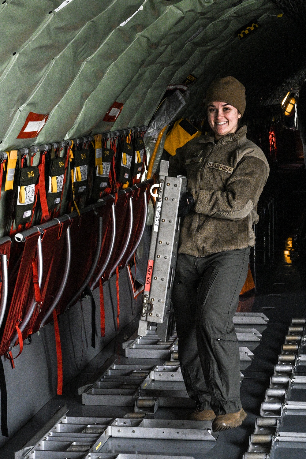 Preparing the KC-135 for a Cargo Lift