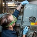 USS Ronald Reagan (CVN 76) Sailors perform maintenance