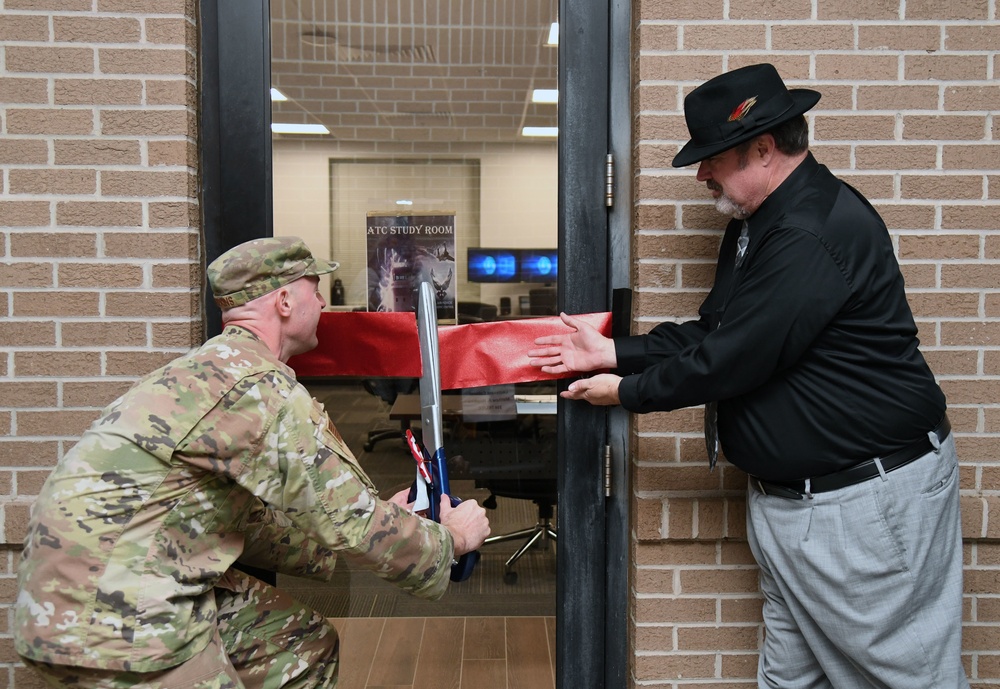 334th TRS study room ribbon cutting ceremony