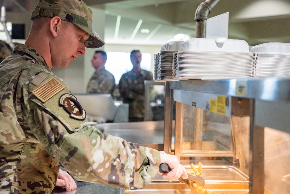 Airmen in 919th SOFSS service flight cook, clean, and everything in between