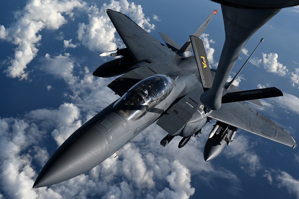 Strike Eagle’s conduct Exercise over CENTCOM AOR