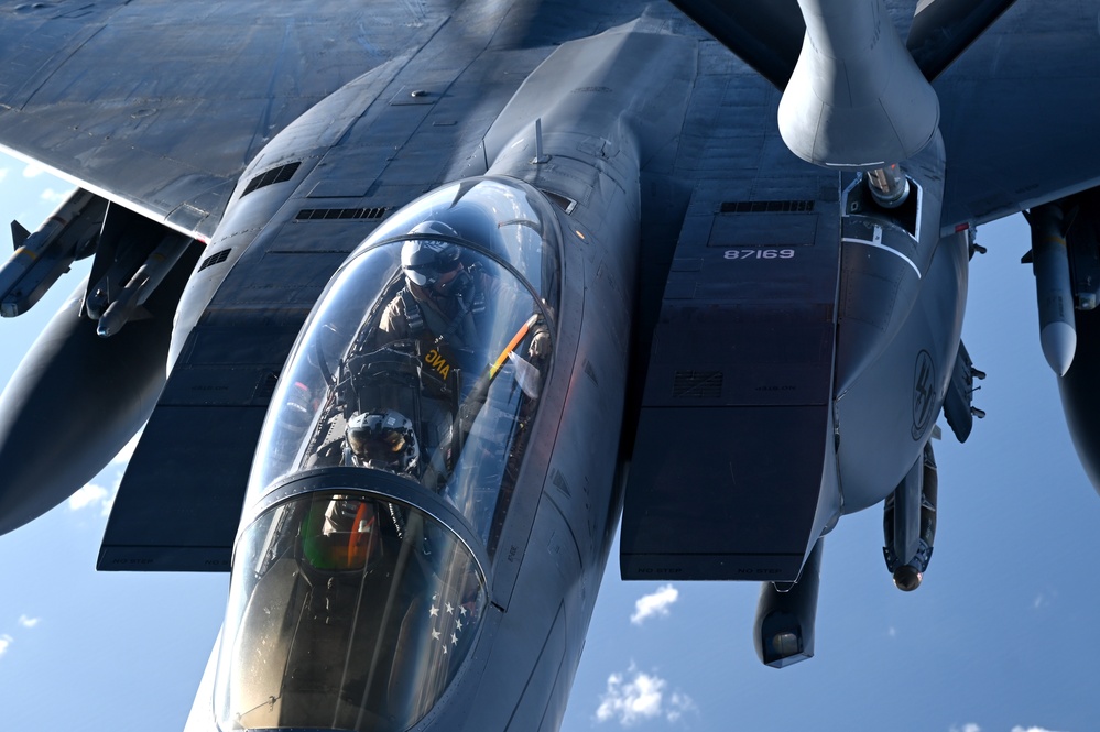 Strike Eagle’s conduct Exercise over CENTCOM AOR