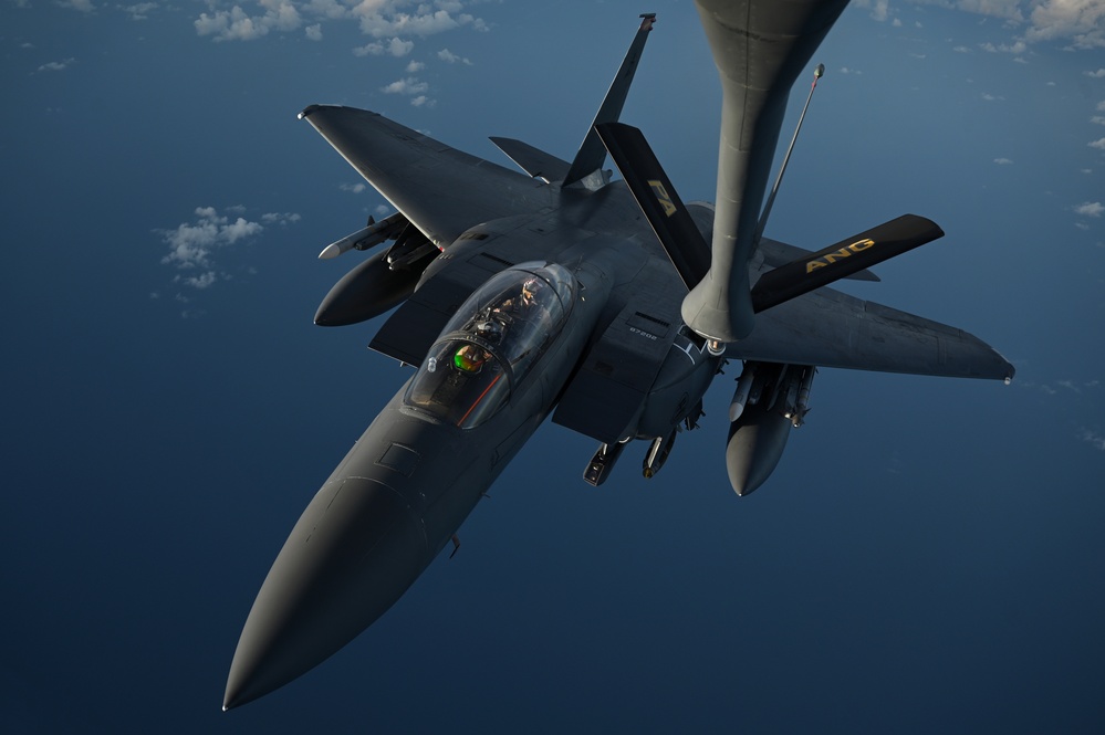 Strike Eagle’s conduct Exercise over CENTCOM AOR