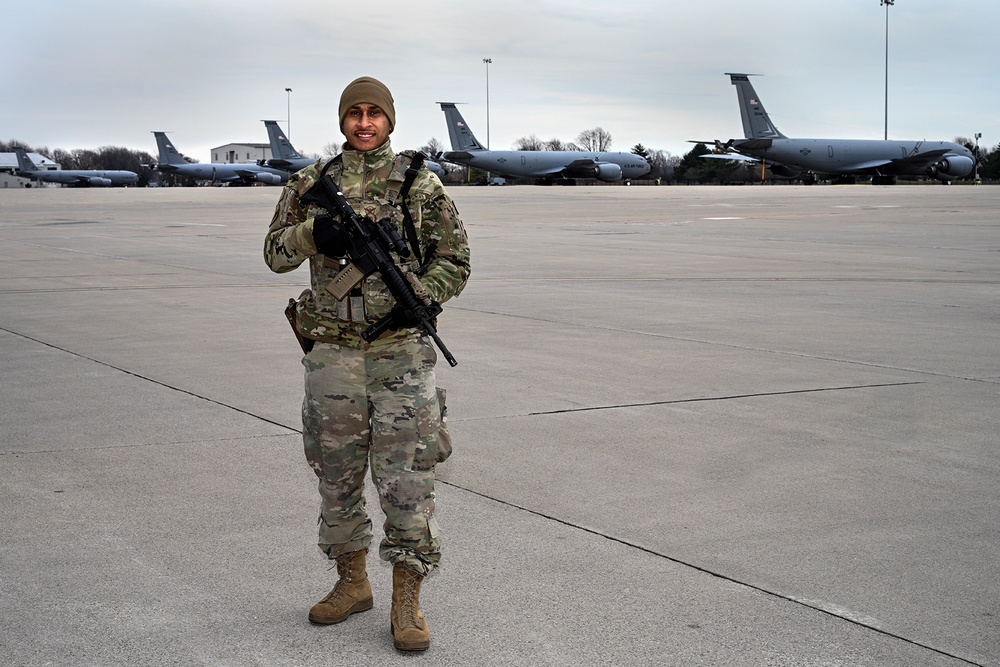 Security Force Airmen Keeping Watch Over Selfridge Airfield 24/7