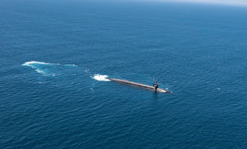 62d AW resupplies underway SSBN