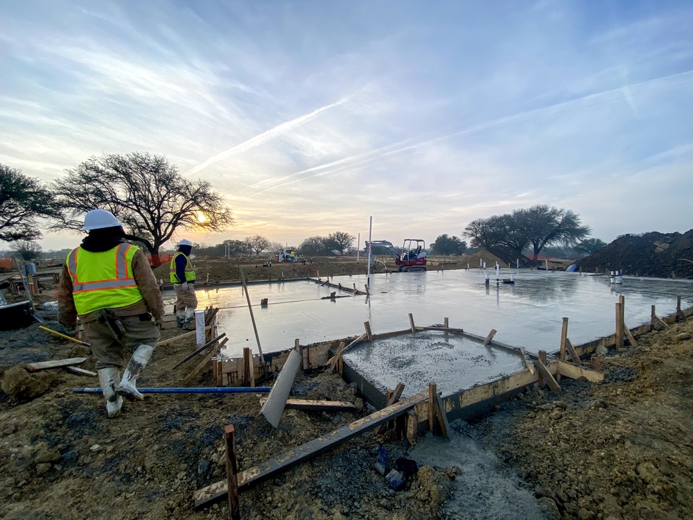 First foundation poured for new Fort Hood Family Housing homes