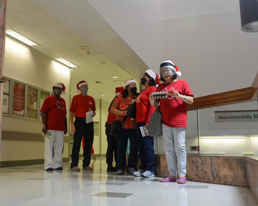 Christmas Carolers visit Tripler Army Medical Center