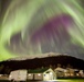 Aurora Borealis takes form over Coast Guard housing