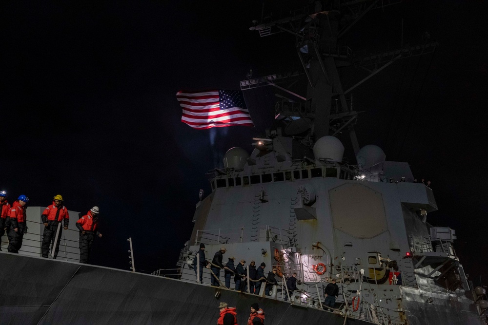 USS Forrest Sherman Returns Home From Deployment